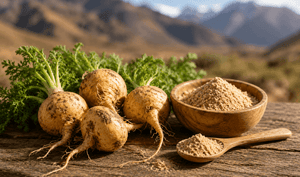 Maca root, a libido botanical used in sex enhancing chocolate